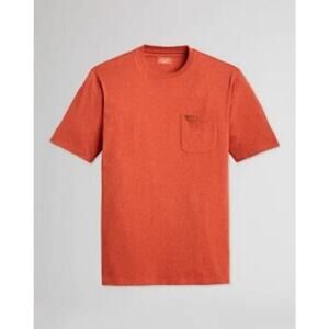 Pendleton Deschutes Pocket T Shirt, Short Sleeve, Reddish Orange, Mens Sz L